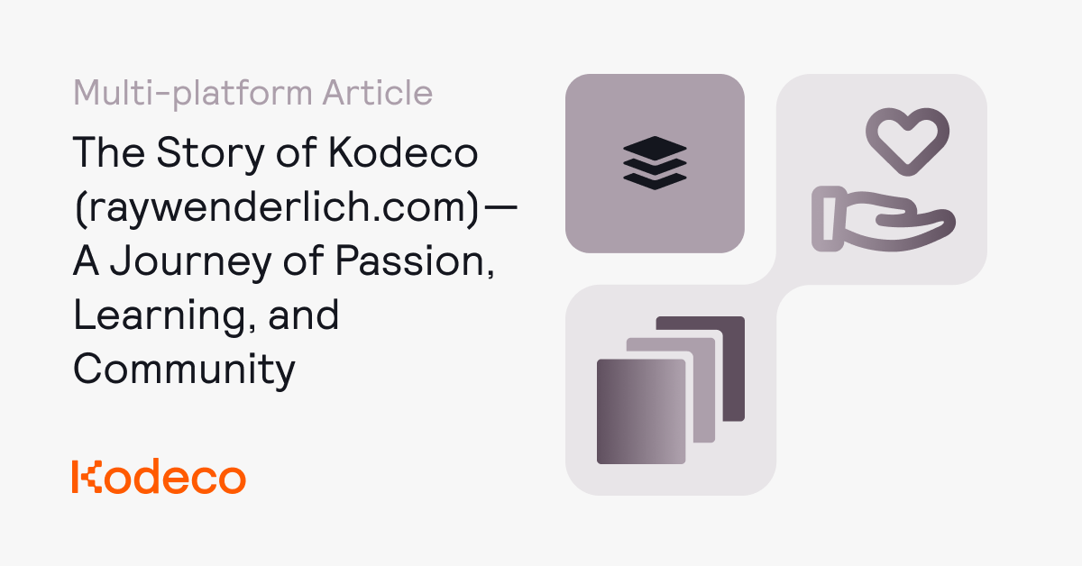 The Story of Kodeco (raywenderlich.com)—A Journey of Passion, Learning, and Community